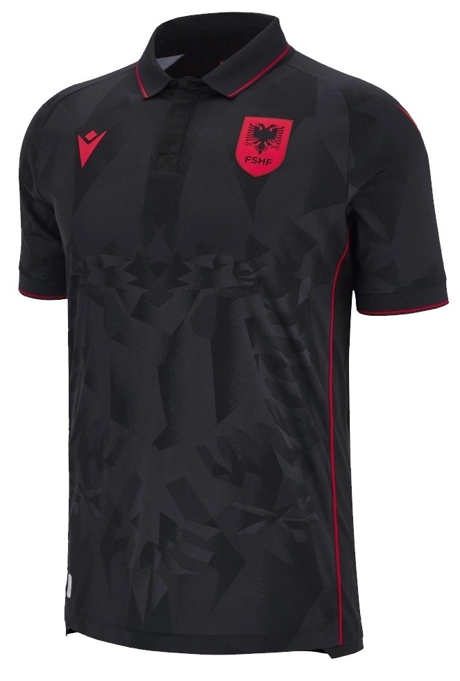 Camisa III Seleção da Albania 2023 2024 Macron oficial 